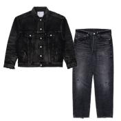 【eYe JUNYAWATANABE MAN-ジュンヤワタナベマン アイ】綿デニム製品加工 New Manual Wネーム JKT&PANTS