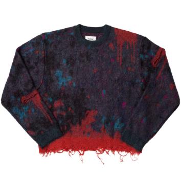 【doublet/ダブレット】ZOMBIE WORN KNIT PULLOVER