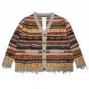 【doublet/ダブレット】OVERSIZED FAIR-ISLE CARDIGAN【BEG】