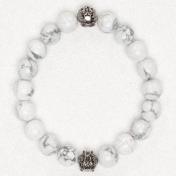 【KAMIYA-カミヤ】"KMY Ball" Natural Stone Blacelet【WHT】