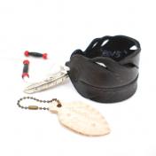 【RoosterKing&Co.-ルースターキング】Leather Feather Bangle