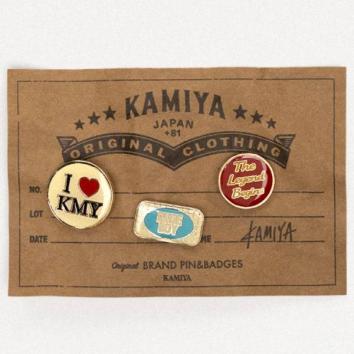 【KAMIYA-カミヤ】"KMY" Vintage Pin Set 3Pieces