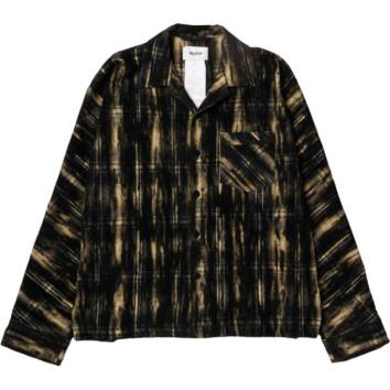 【doublet/ダブレット】DUST FLOCKY PAJAMA SHIRT【BLK】