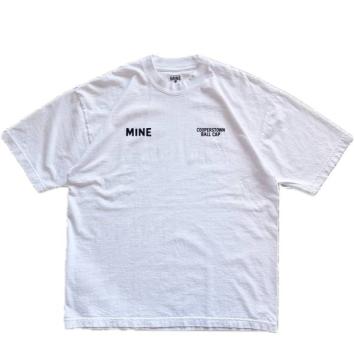 【MINE USA/マイン ユーエスエー】MINE x COOPERS TOWN BALL CAP Flock Print Tee【WHT】