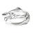 【TheSoloist-ソロイスト】bone shaped dual ring.