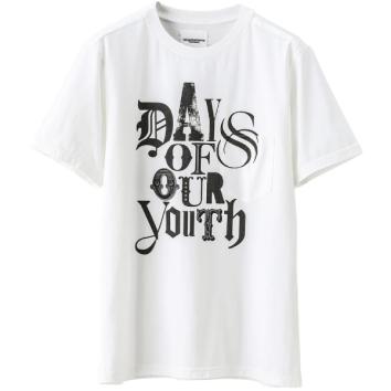 【TheSoloist-ソロイスト】s/s tee.(days of our youth grey)【WHT】