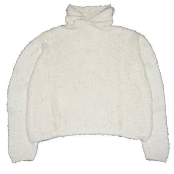 【KAMIYA-カミヤ】Brushed Knit Hoodie【WHT】