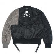 【mastermind JAPAN×C2H4 Made by Alpha】REVERSIBLE BOMBER JACKET【BLK×GRY】