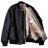 【TheSoloist-ソロイスト】faux fur lining flight jacket.【BLK×GRY】