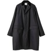 【TheSoloist-ソロイスト】Velvet collar chesterfield coat.【BLK】
