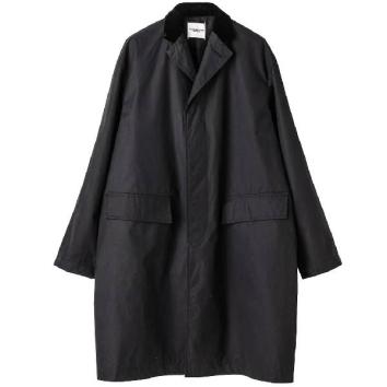 【TheSoloist-ソロイスト】Velvet collar chesterfield coat.【BLK】