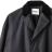 【TheSoloist-ソロイスト】Velvet collar chesterfield coat.【BLK】