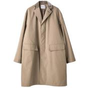 【TheSoloist-ソロイスト】Velvet collar chesterfield coat.【BEG】
