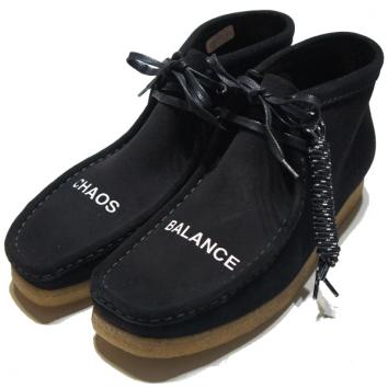 【UNDERCOVER-アンダーカバー】Clarks Wallabee Boots CHAOS/BALANCE【BLK】