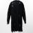 【KAMIYA-カミヤ】Damaged Low Gauge Long Cardigan【BLK】