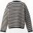 【KAMIYA-カミヤ】Horizontal Multi Stripe Bouclé Knit【BLK】