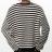 【KAMIYA-カミヤ】Horizontal Multi Stripe Bouclé Knit【BLK】