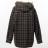 【KAMIYA-カミヤ】Fur-Trimmed Hooded Check Shirt【BRW】