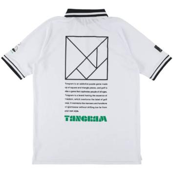 【TANGRAM-タングラム】TURF LOGO ACTIVE POLO SHIRTS【WHT】
