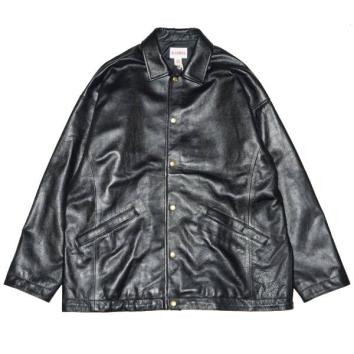 【KAMIYA-カミヤ】Leather Coach Jacket