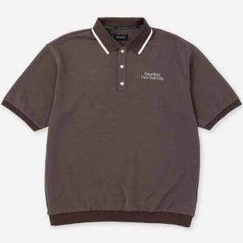 【Saturdays NYC GOLF/サタデーズ ニューヨークシティ ゴルフ】Doubleknit Rib Hem SS Polo【BRW】