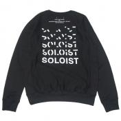 【TheSoloist-ソロイスト】SOLOIST (crew neck sweatshirt)【BLK】