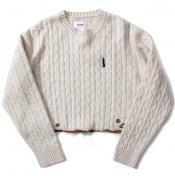 【doublet/ダブレット】BURNIG EMBROIDERY KNIT PULLOVER【IVO】