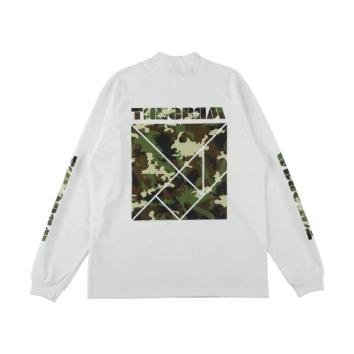 【TANGRAM-タングラム】CAMO LOGO AIR MOCKNECK TEE【WHT】