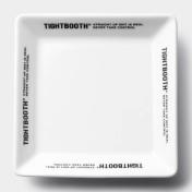 【TIGHTBOOTHPRODUCTION-タイトブースプロダクション】LOGO SQUARE PLATE【WHT】