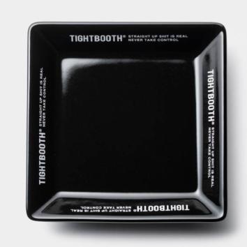 【TIGHTBOOTHPRODUCTION-タイトブースプロダクション】LOGO SQUARE PLATE【BLK】
