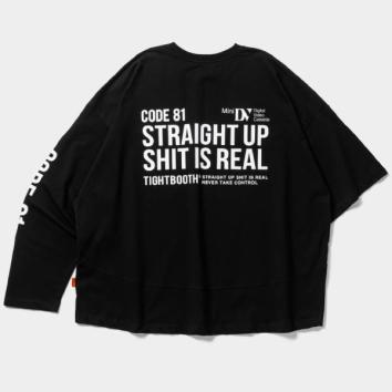 【TIGHTBOOTHPRODUCTION-タイトブースプロダクション】ODD SLEEVE T-SHIRT【BLK】
