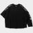 【TIGHTBOOTHPRODUCTION-タイトブースプロダクション】ODD SLEEVE T-SHIRT【BLK】