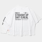 【TIGHTBOOTHPRODUCTION-タイトブースプロダクション】ODD SLEEVE T-SHIRT【WHT】