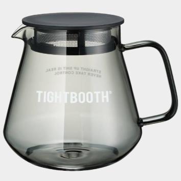 【TIGHTBOOTHPRODUCTION-タイトブースプロダクション】LABEL LOGO COFFEE POT【BLK】