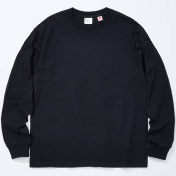 【COTTON RESEARCH CLUB-コットンリサーチクラブ】L/S Tubular T-Shirt【BLK】