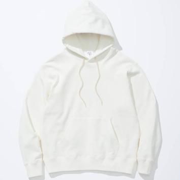 【COTTON RESEARCH CLUB-コットンリサーチクラブ】Loopwheel Terry Hoodie【WHT】