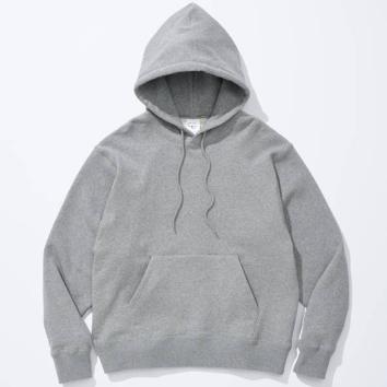 【COTTON RESEARCH CLUB-コットンリサーチクラブ】Loopwheel Terry Hoodie【GRY】