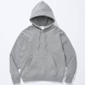 【COTTON RESEARCH CLUB-コットンリサーチクラブ】Loopwheel Terry Hoodie【GRY】