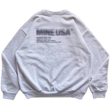 【MINE USA/マイン ユーエスエー】Identity B.P. Crew Sweat【A.GRY】