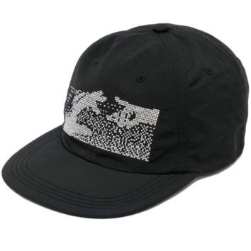 【GARBAGE-ガーベッジ】SOFT BRIM 6 PANEL CAP【KEEP IN TOUCH】【BLK】