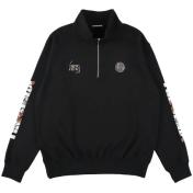 【TANGRAM-タングラム】CAMO LOGO HALF ZIP SWEAT【BLK】