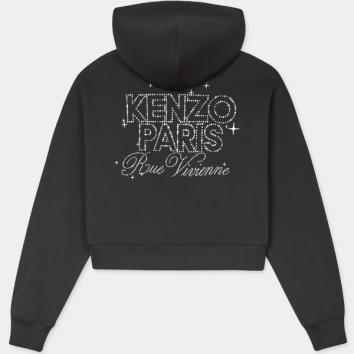 【KENZO-ケンゾー】【Lady's】'KENZO CONSTELLATION' クロップド ジップ フーディー