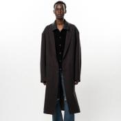 【KAMIYA-カミヤ】"GREATNESS ACT-COOL" Embroidered Serge Overcoat