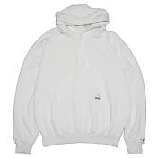 【KAMIYA-カミヤ】Distressed Henry Neck Hoodie【WHT】