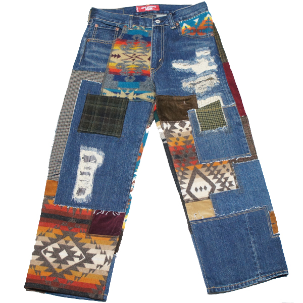 JUNYA WATANABE×LEVI´s×PENDLETON パッチワーク-