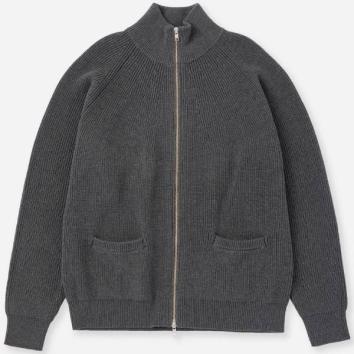 【Saturdays NYC/サタデーズ ニューヨークシティ】Henderson Zip Thru Knit【GRY】
