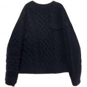 【Tamme-タム】∠13° CARBLE KNIT PO【BLK】