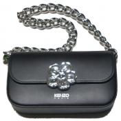 【KENZO-ケンゾー】'BOKE FLOWER' レザー ショルダーバッグ【BLK】