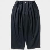 【TIGHTBOOTHPRODUCTION-タイトブースプロダクション】WOOL BAGGY SLACKS【BLK】