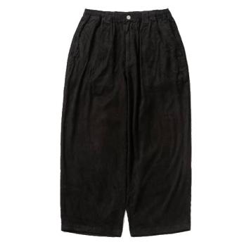 【TIGHTBOOTHPRODUCTION-タイトブースプロダクション】SUEDE BAGGY PANTS【BLK】